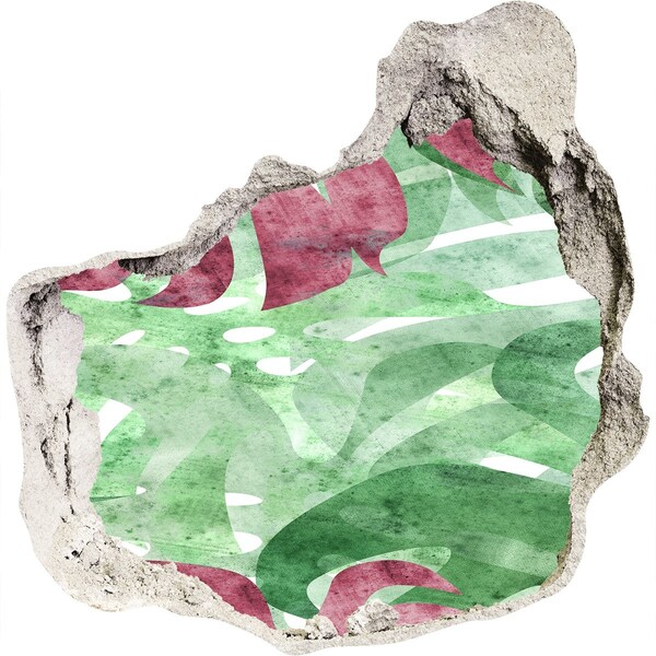 Autocolant un zid spart cu priveliște Junglă tropicală