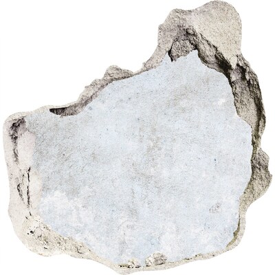 Autocolant un zid spart cu priveliște Un perete deteriorat cu un fundal albastru