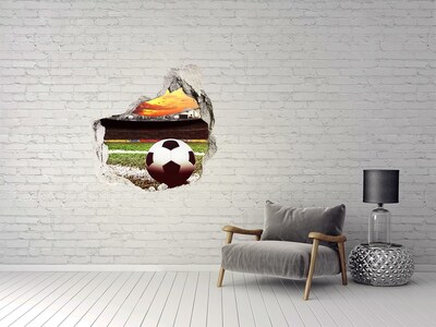 Autocolant de perete gaură 3D Stadion de fotbal
