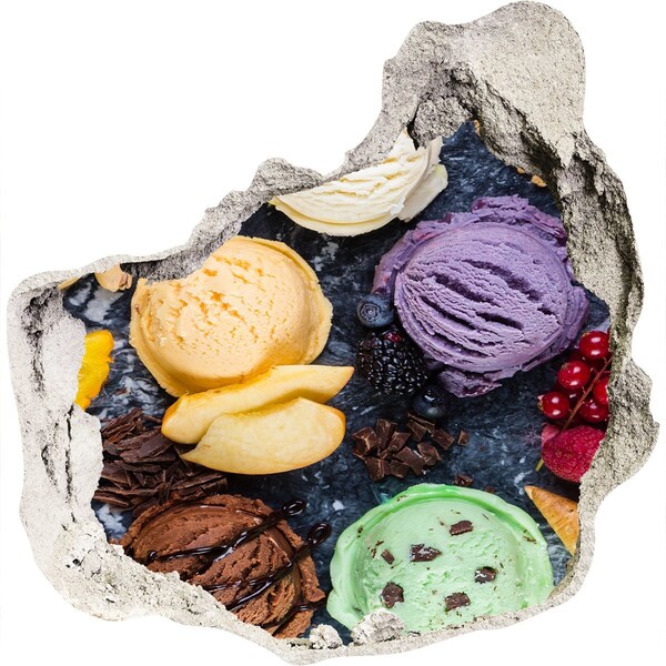 Fototapet 3D gaură în perete Nebunia gheții