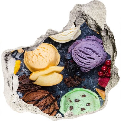 Fototapet 3D gaură în perete Nebunia gheții