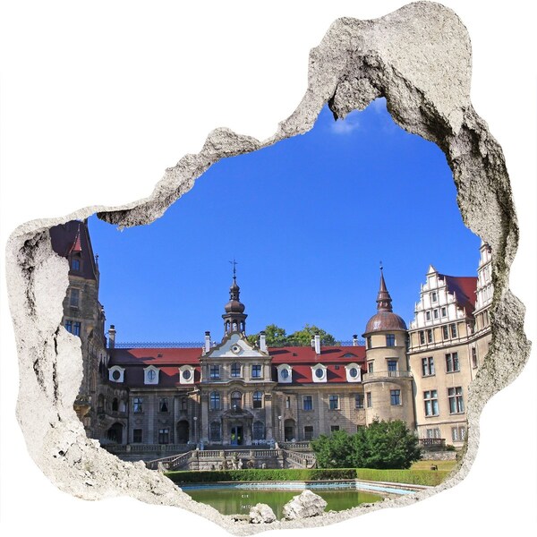 Autocolant gaură 3D Polonia Castelul Moszna