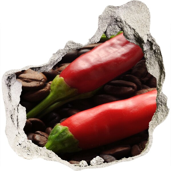 Autocolant autoadeziv gaură Gustul picant al cafelei și chiliului