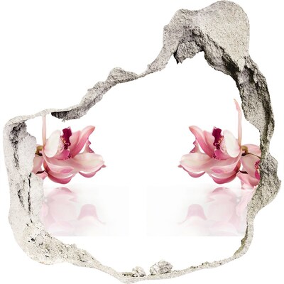 Autocolant autoadeziv gaură Iluzie florală pe perete