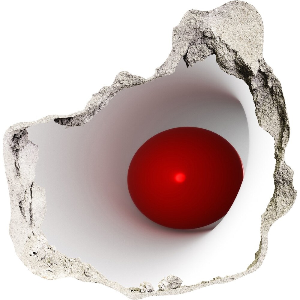 Fototapet 3D gaură în perete Abstracție mingii