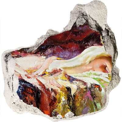 Fototapet 3D gaură în perete Peisaj montan pitoresc