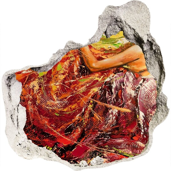 Autocolant autoadeziv gaură Lumea scufundată a culorilor