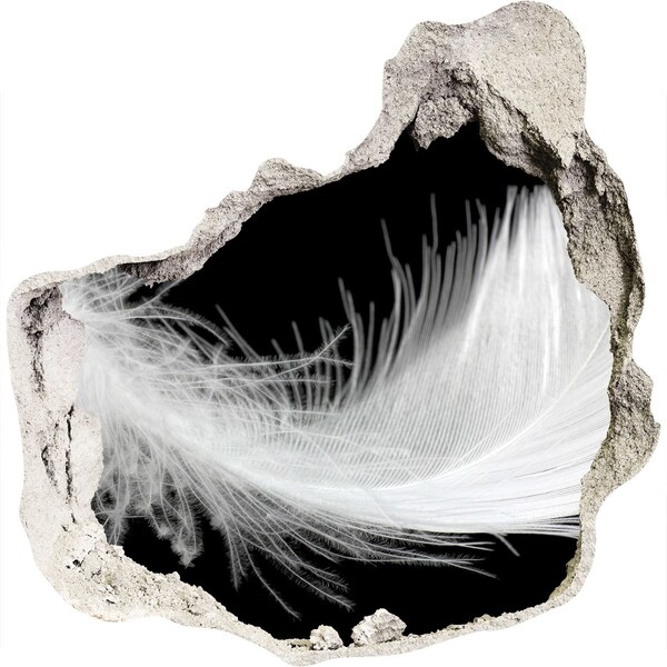 Autocolant 3D gaura cu priveliște O pană într-o gaură din perete