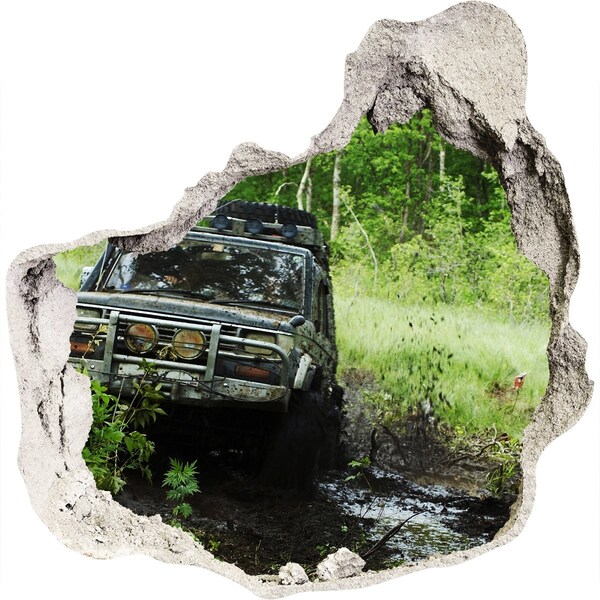 Autocolant autoadeziv gaură Aventură off-road în pădure
