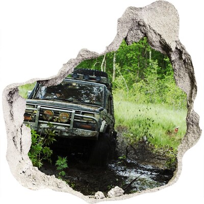 Autocolant autoadeziv gaură Aventură off-road în pădure