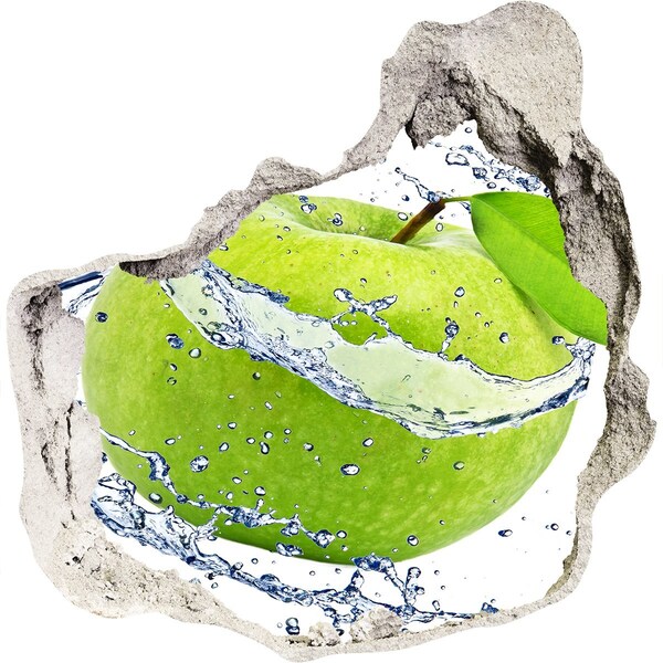 Fototapet un zid spart cu priveliște Măr verde în apă