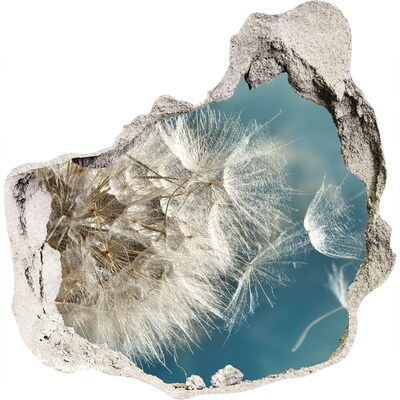 Autocolant gaură 3D Păpădii pe cer