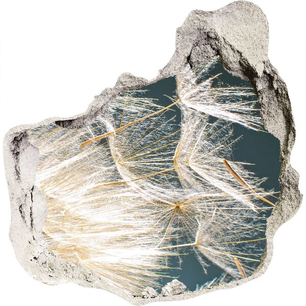 Autocolant 3D gaura cu priveliște Un peisaj floral în spatele găurii