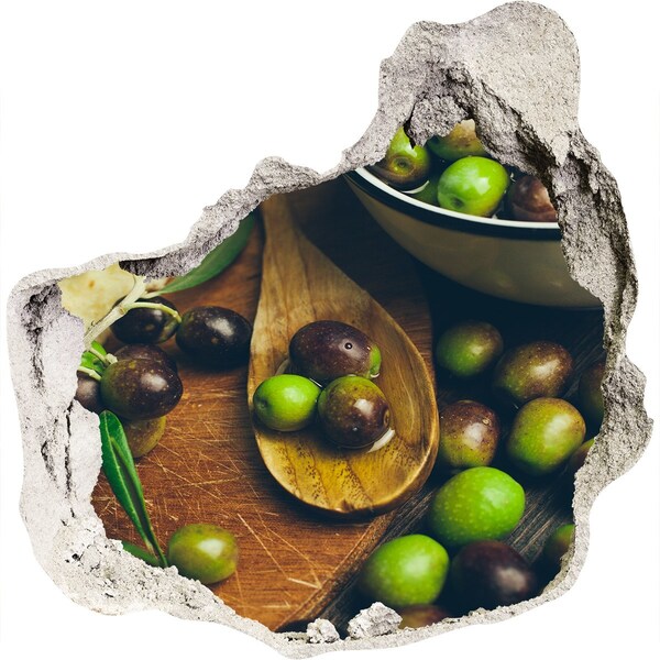 Autocolant un zid spart cu priveliște Măsline în bucătărie