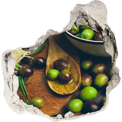 Autocolant un zid spart cu priveliște Măsline în bucătărie