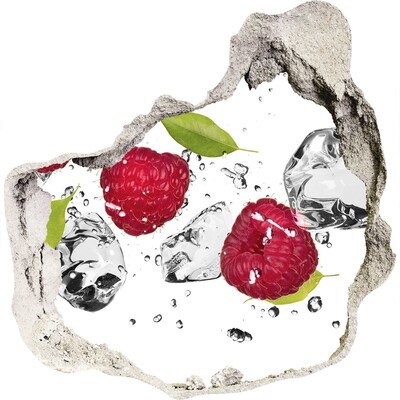 Autocolant gaură 3D Paradisul fructelor cu gheață