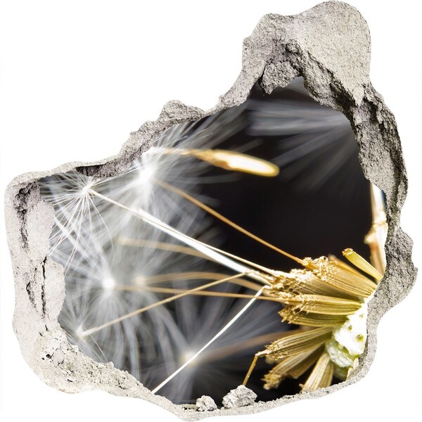 Fototapet 3D gaură în perete Visul florilor printr-o gaură în perete