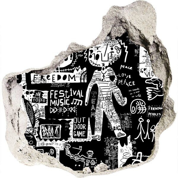 Autocolant 3D gaura cu priveliște O expresie artistică a libertății