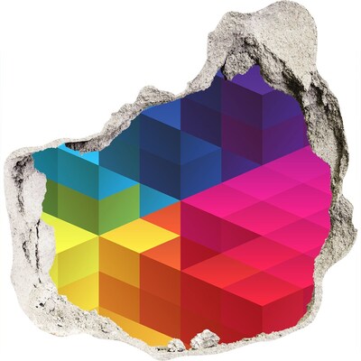 Autocolant autoadeziv gaură Iluzie colorată a spațiului