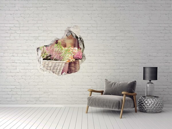 Fototapet 3D gaură în perete Un colț de flori în grădină
