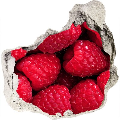 Fototapet 3D gaură în perete Zmeură în beton