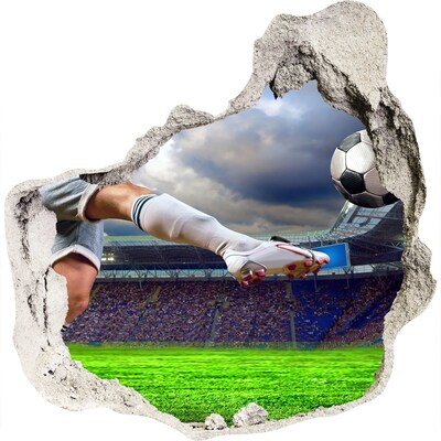 Autocolant autoadeziv gaură jucător de fotbal pe stadion
