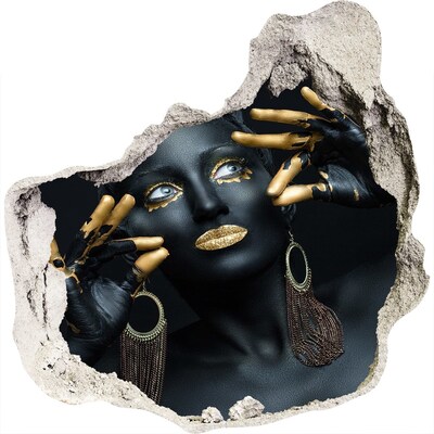 Autocolant gaură 3D Secretul de aur din ruine