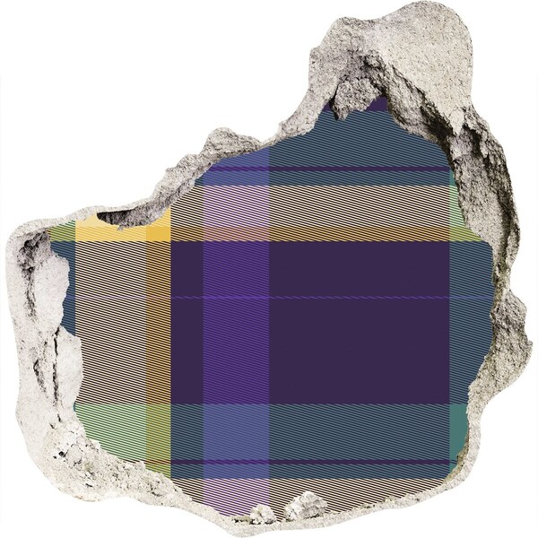 Autocolant autoadeziv gaură Model în carouri pe perete