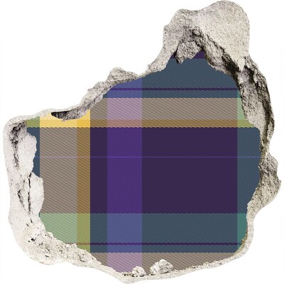 Autocolant autoadeziv gaură Model în carouri pe perete