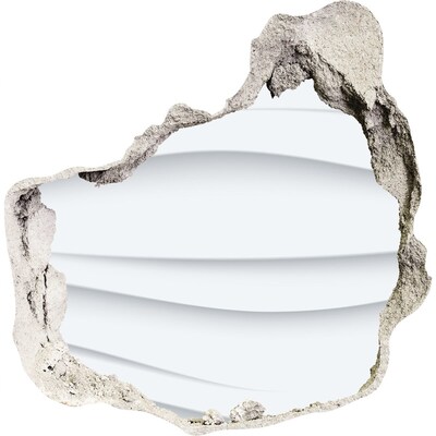 Autocolant de perete gaură 3D Un zid spart cu vedere la valuri