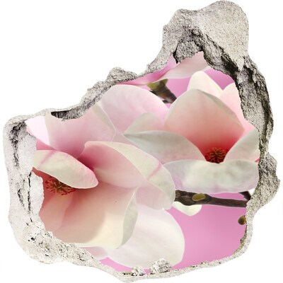 Fototapet un zid spart cu priveliște Un vis floral în spatele peretelui