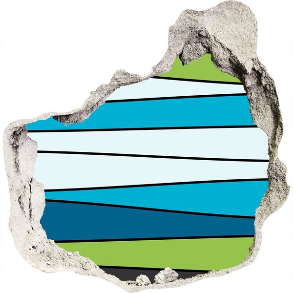 Fototapet 3D gaură în perete Interiorul abstract al peretelui