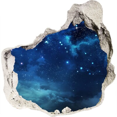 Autocolant 3D gaura cu priveliște Cer înstelat