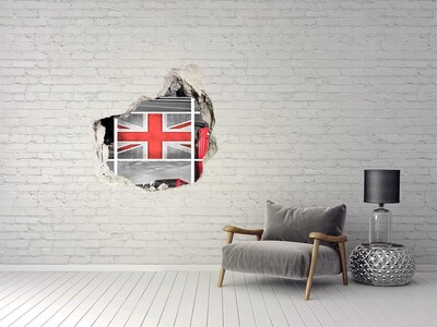 Autocolant gaură 3D Peisaj britanic într-o gaură în perete