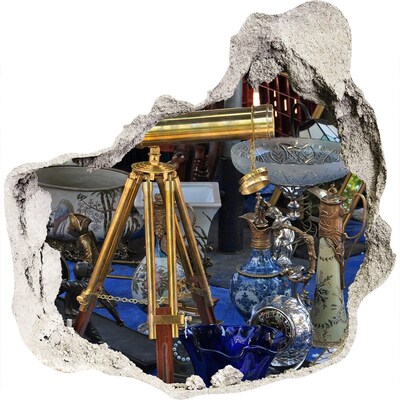Autocolant de perete gaură 3D Antichități într-un magazin misterios