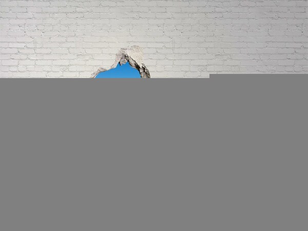 Autocolant autoadeziv gaură Pajiște verde sub un cer albastru