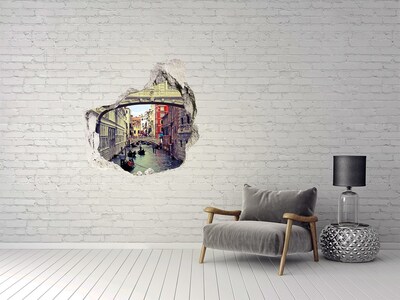 Autocolant gaură 3D Veneția în gaură