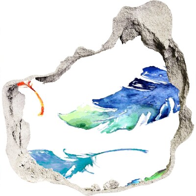 Autocolant gaură 3D Ocean tropical