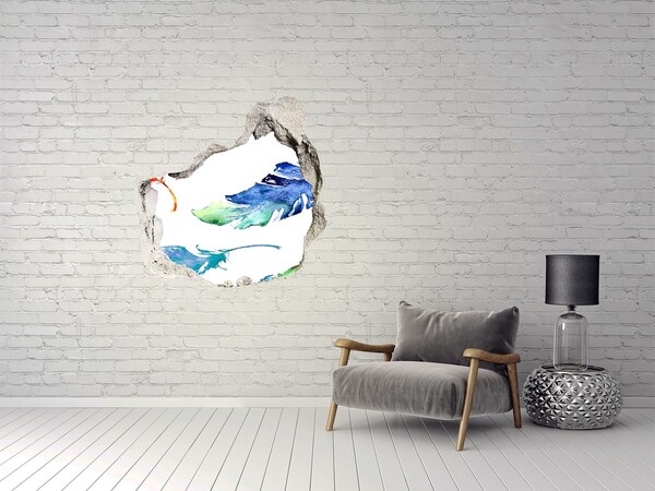 Autocolant gaură 3D Ocean tropical