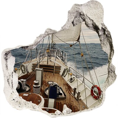 Autocolant autoadeziv gaură Un iaht pe mare