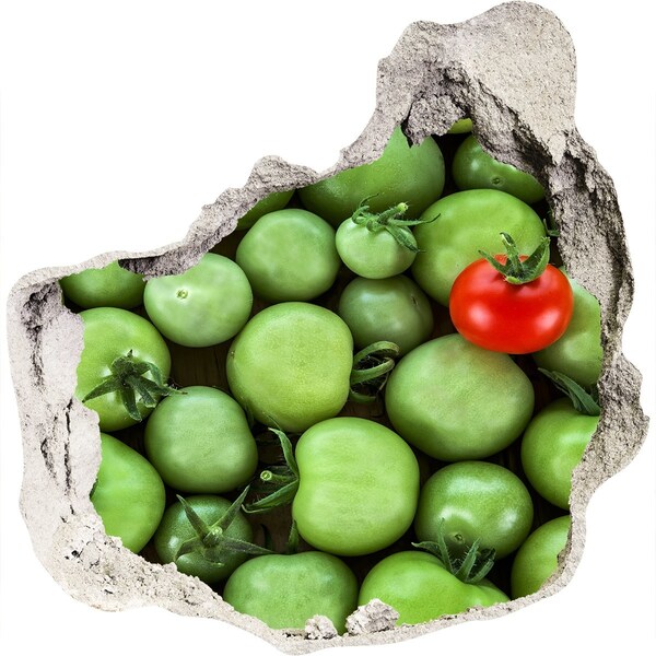 Autocolant un zid spart cu priveliște Fructe în beton