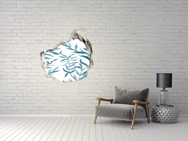 Autocolant un zid spart cu priveliște O oază verde în beton