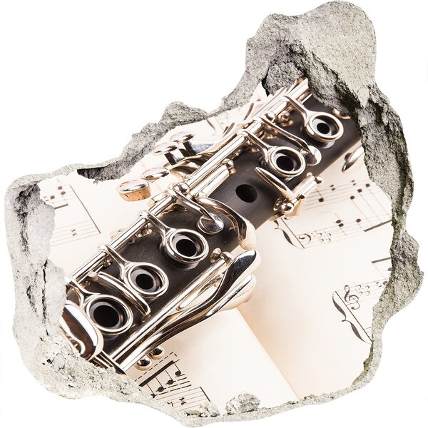 Autocolant autoadeziv gaură Gaură muzicală în perete