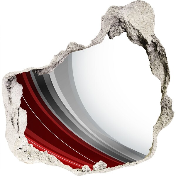 Autocolant gaură 3D Un perete deteriorat cu efect de adâncime