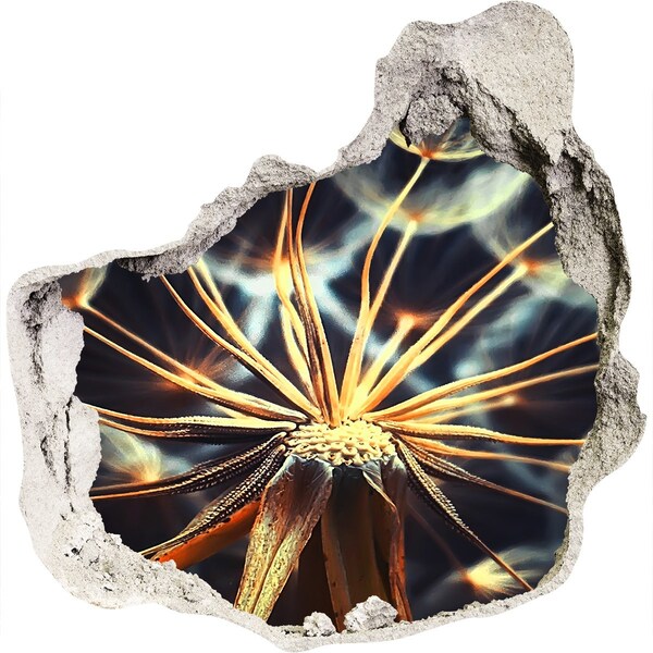 Autocolant un zid spart cu priveliște Floare din foc