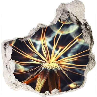 Autocolant un zid spart cu priveliște Floare din foc