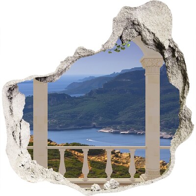 Autocolant autoadeziv gaură Vedere a golfului pitoresc