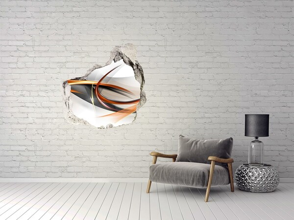 Autocolant autoadeziv gaură Scurgere de culoare abstractă