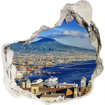 Fototapet 3D gaură în perete Napoli Italia