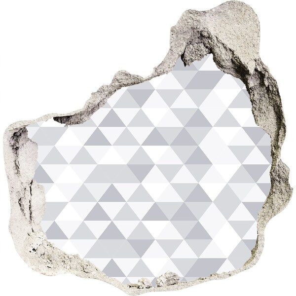 Autocolant autoadeziv gaură Gaură geometrică în perete